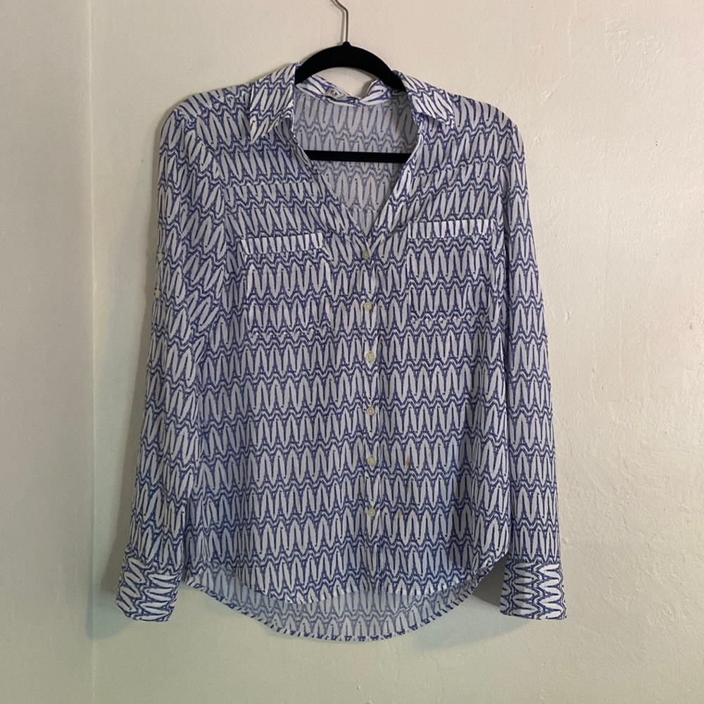 Portofino Eiffel Tower Button Up